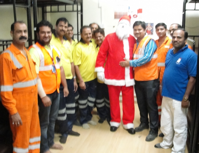 Santa Claus with OPS Team